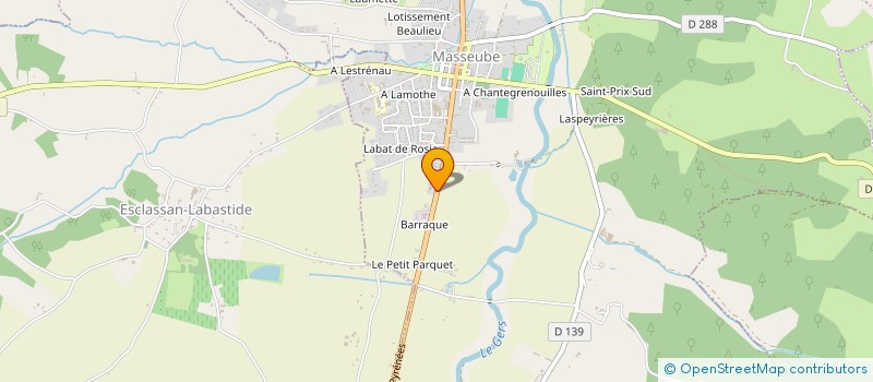 localisation de l'entreprise AGOSTINI MATERIAUX à MASSEUBE