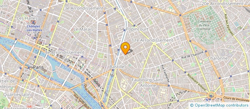 localisation de l'entreprise AGOSTINI & SIMONNEAUX SAS  PARIS