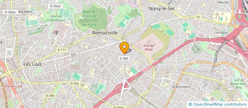 localisation de l'entreprise AGP à ROMAINVILLE