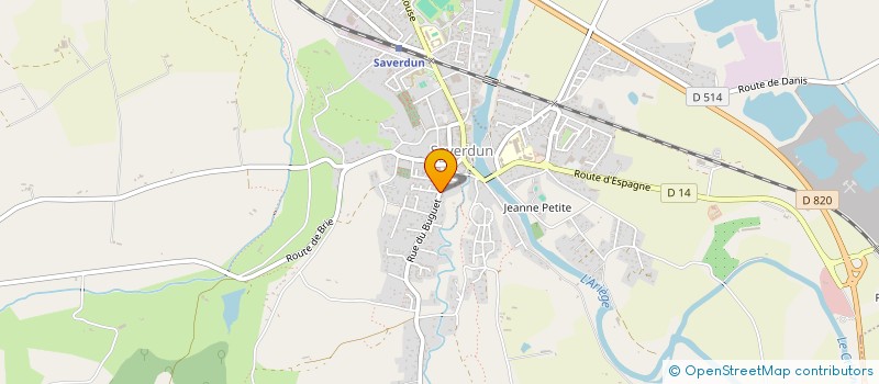 localisation de l'entreprise AGP à SAVERDUN
