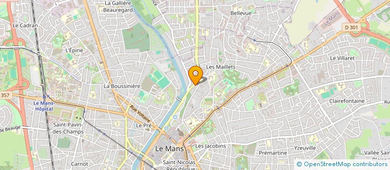 localisation de l'entreprise AGP  LE MANS