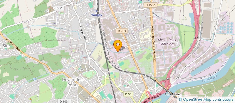 localisation de l'entreprise AGP BACKLINE  METZ