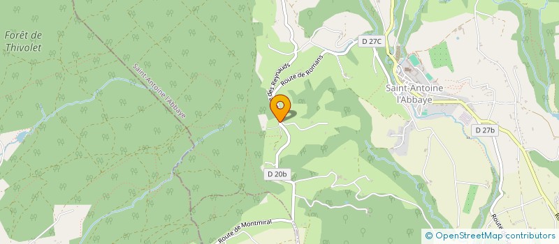 localisation de l'entreprise AGP ELAGAGE  SAINT ANTOINE L'ABBAYE