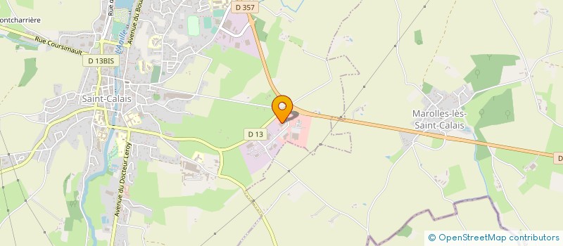 localisation de l'entreprise AGP FINANCES  SAINT-CALAIS