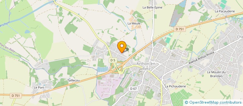 localisation de l'entreprise AGP & ISG  CHAUMES-EN-RETZ