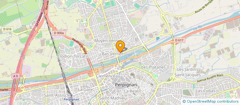 localisation de l'entreprise AGP LE GRAND PLATANE à PERPIGNAN
