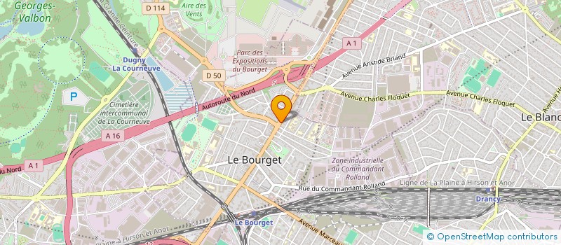 localisation de l'entreprise AGP TRADUCTION  LE BOURGET