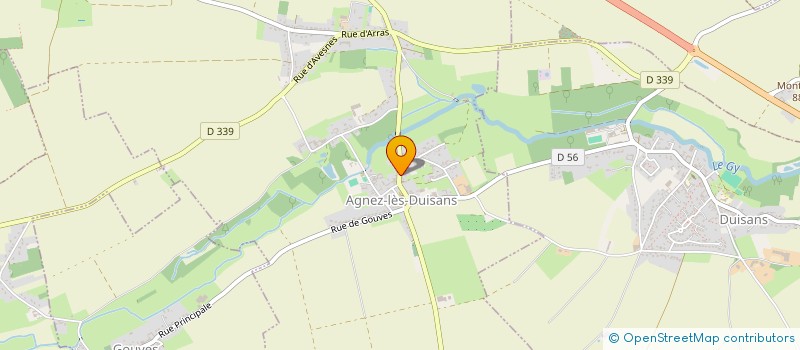 localisation de l'entreprise AGPF  AGNEZ-LES-DUISANS