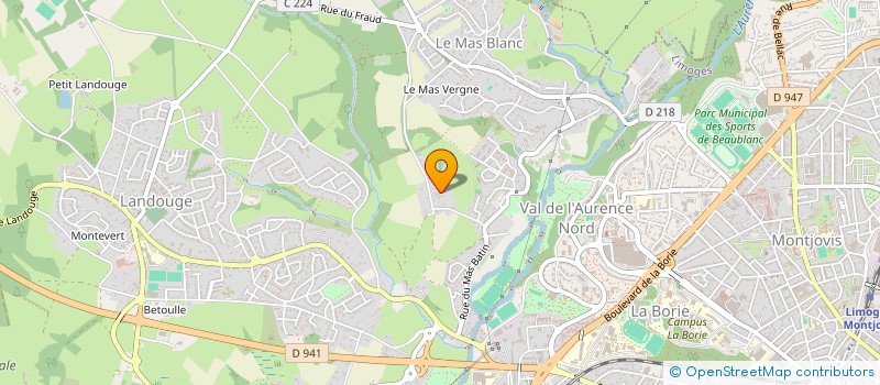 localisation de l'entreprise AGPHA 87 à LIMOGES