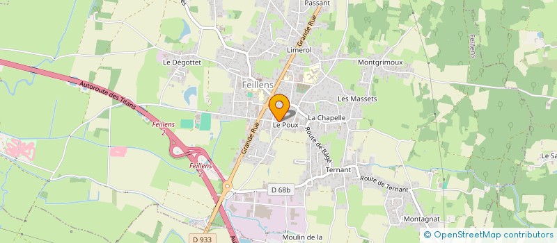 localisation de l'entreprise AGPL 2  FEILLENS