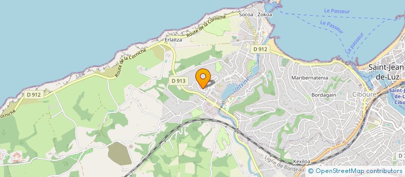 localisation de l'entreprise AGPL OCEANIS  URRUGNE