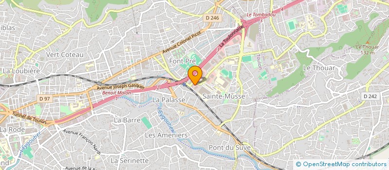 localisation de l'entreprise AGPM-GESTION  TOULON