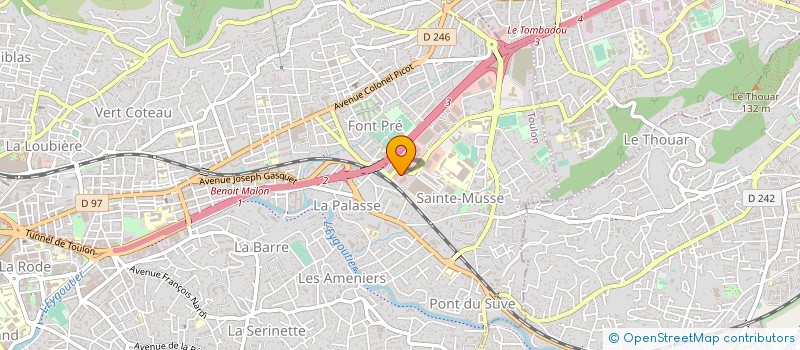 localisation de l'entreprise AGPM SERVICES à TOULON