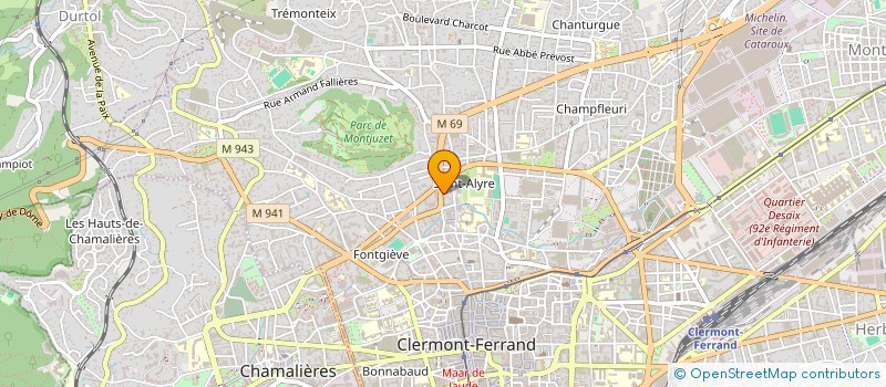 localisation de l'entreprise AGPO  CLERMONT-FERRAND