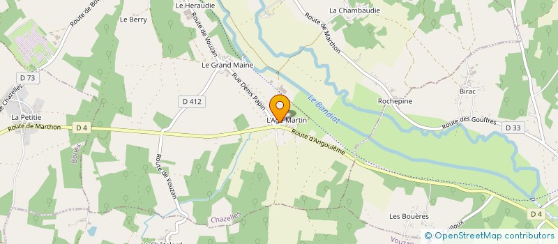localisation de l'entreprise AGPP L'AGE MARTIN à CHAZELLES