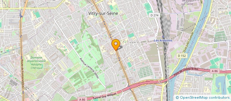 localisation de l'entreprise AGR à VITRY-SUR-SEINE