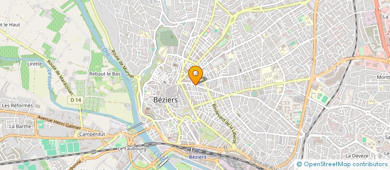 localisation de l'entreprise AGR à BEZIERS