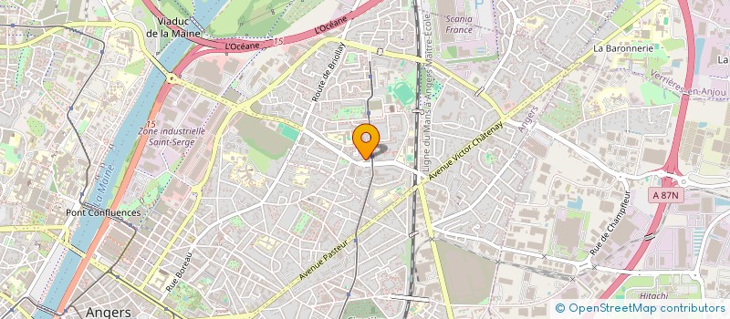 localisation de l'entreprise AGR BTP - AGENCEMENT GROS OEUVRE RENOVATION à ANGERS
