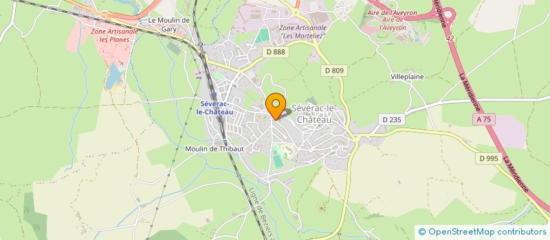 localisation de l'entreprise AGR'HYGIENE  SEVERAC D'AVEYRON