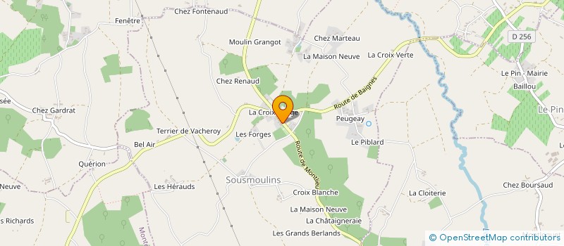 localisation de l'entreprise AGR'IMMO  SOUSMOULINS