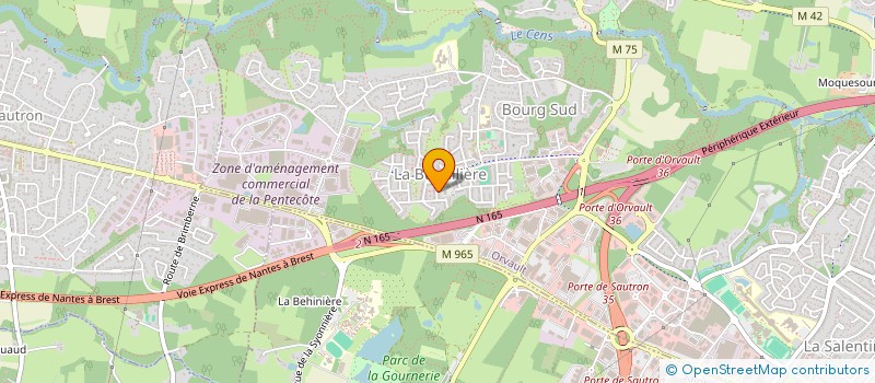localisation de l'entreprise AGR PLAC&CO à ORVAULT