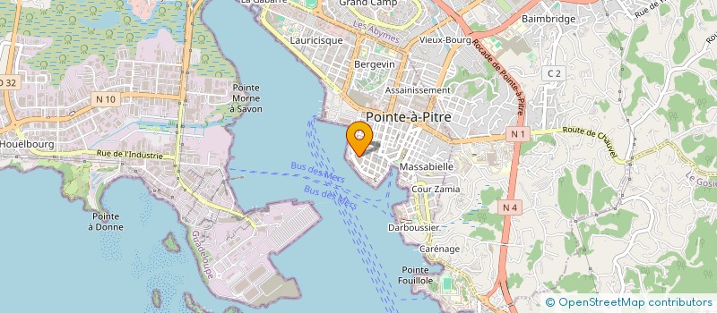 localisation de l'entreprise AGR SARL à POINTE-A-PITRE