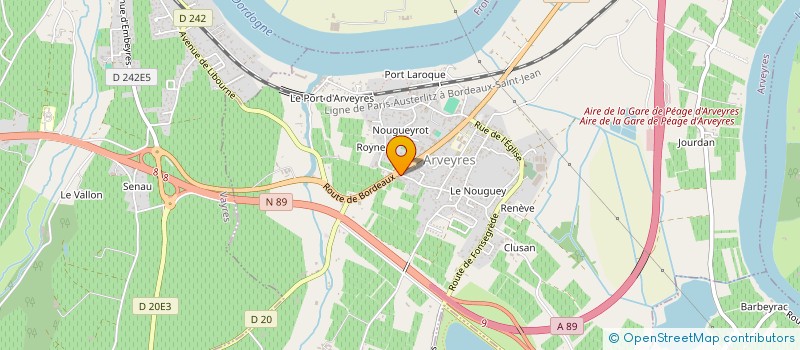 localisation de l'entreprise AGR-SERVICES  ARVEYRES