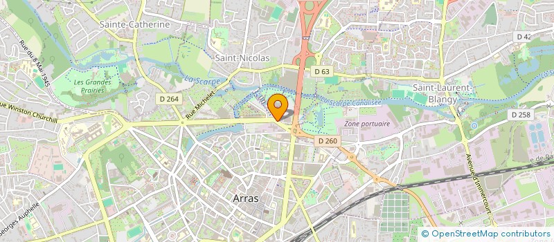 localisation de l'entreprise AGRA à ARRAS