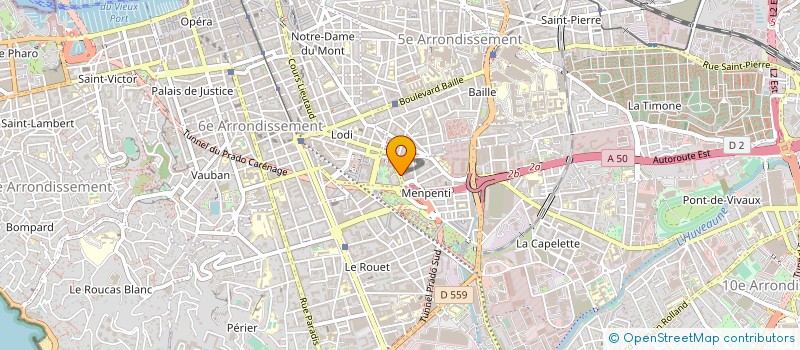 localisation de l'entreprise AGRAD à MARSEILLE