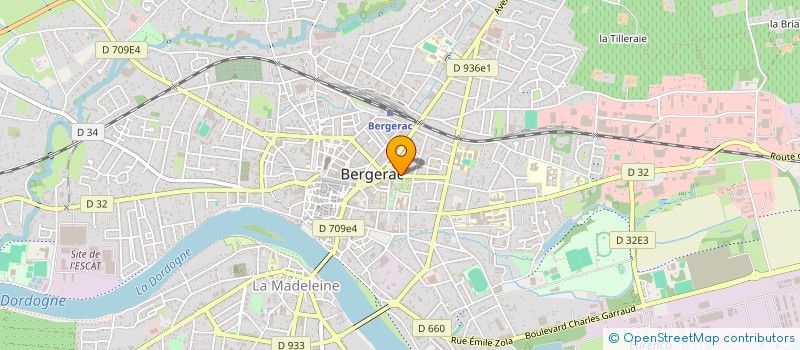 localisation de l'entreprise AGRAF à BERGERAC