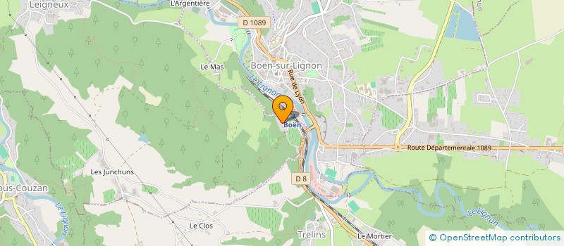 localisation de l'entreprise AGRAFEIL  LEIGNEUX