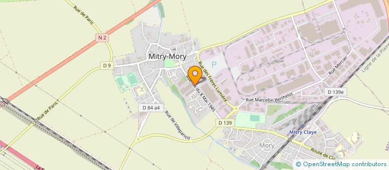 localisation de l'entreprise AGRANA FRUIT SERVICES à MITRY-MORY