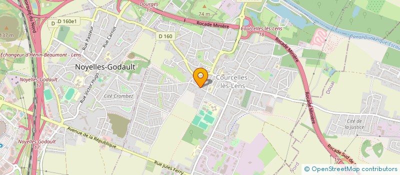localisation de l'entreprise AGRANDIR ISOLER RENOVER à COURCELLES-LES-LENS