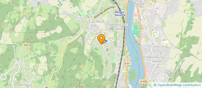 localisation de l'entreprise AGRANDIR PLUS à ALBIGNY-SUR-SAONE