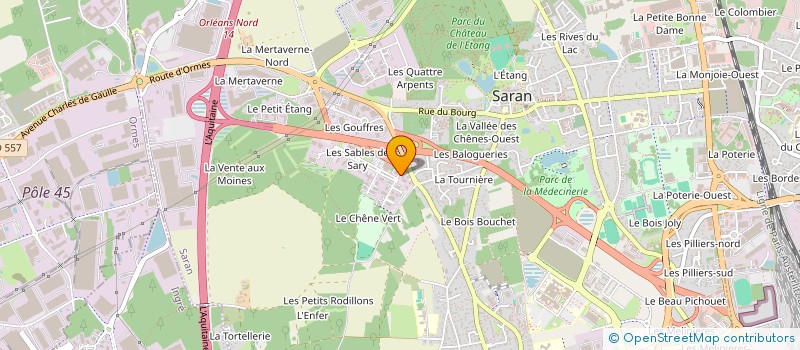 localisation de l'entreprise AGRAPH'CAD INGENIERIE à SARAN