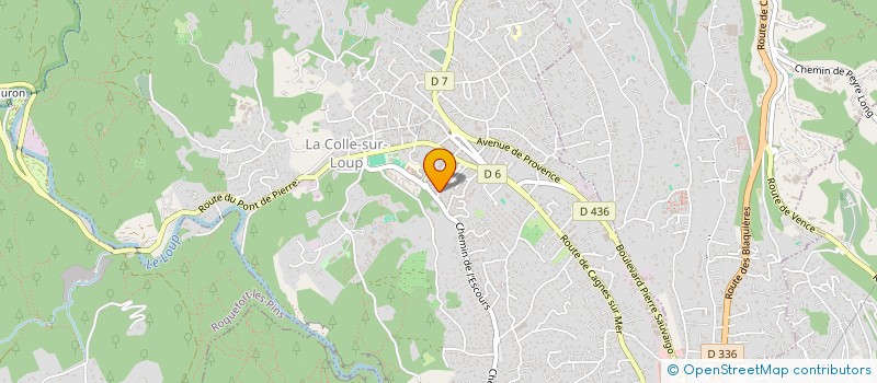 localisation de l'entreprise AGREBI INVEST à LA COLLE-SUR-LOUP