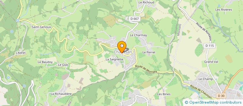 localisation de l'entreprise AGREC SECTION GARDERIE à CHAUSSAN