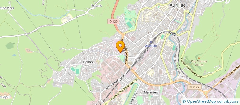 localisation de l'entreprise AGREE AURILLAC AUTO CONTROLE à AURILLAC