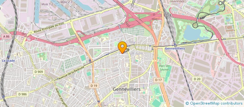 localisation de l'entreprise AGREENCAB à GENNEVILLIERS