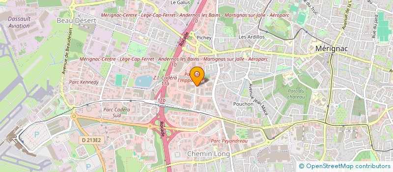 localisation de l'entreprise AGREENSOLUTION à MERIGNAC