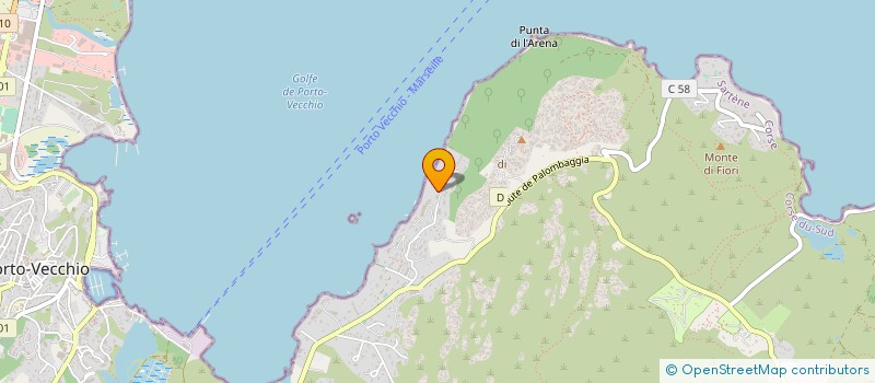 localisation de l'entreprise AGREGATS SUD CORSE à PORTO-VECCHIO