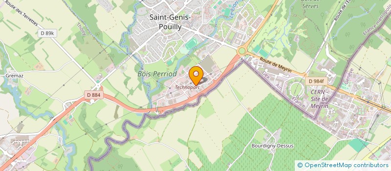 localisation de l'entreprise AGREGATS TRANSPORTS à SAINT-GENIS-POUILLY