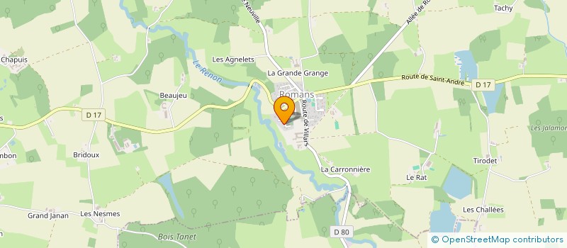 localisation de l'entreprise AGREMA  ROMANS