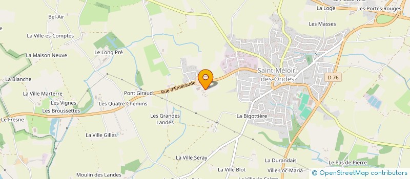 localisation de l'entreprise AGREMENT BUREAU DE CONTROLE TECHNIQUE  SAINT-MELOIR-DES-ONDES