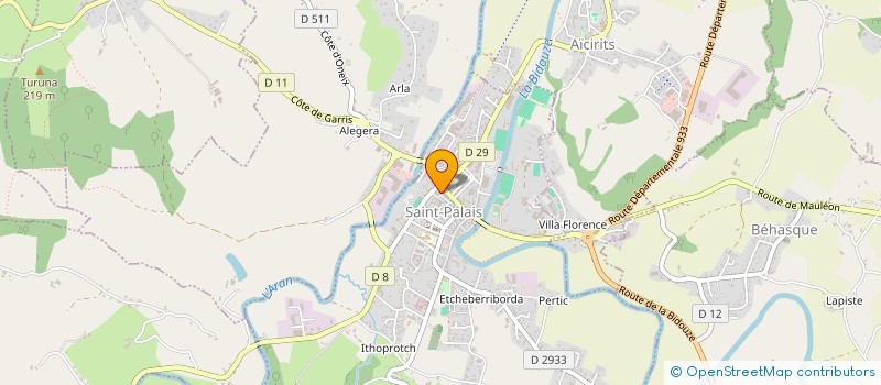 localisation de l'entreprise AGREOU RECORDS  SAINT-PALAIS