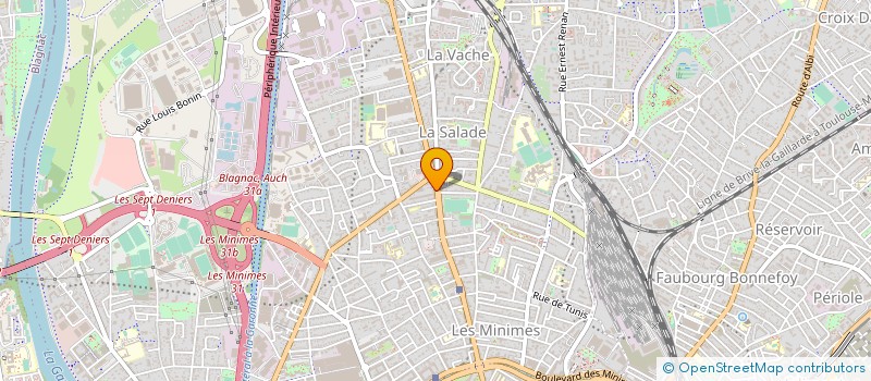 localisation de l'entreprise AGRES IREF à TOULOUSE