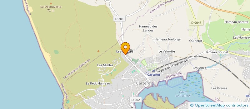 localisation de l'entreprise AGRESAC à BARNEVILLE-CARTERET