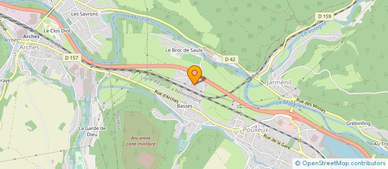 localisation de l'entreprise AGRESTA à POUXEUX