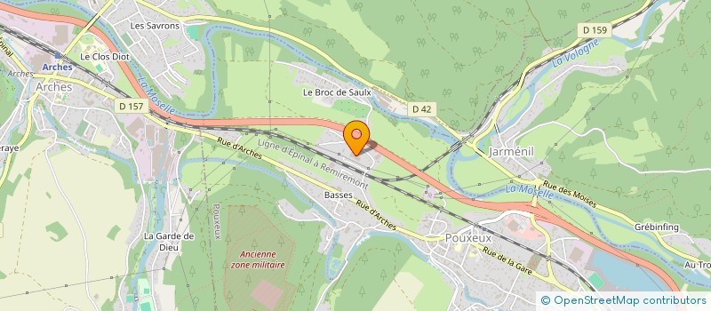 localisation de l'entreprise AGRESTA DISTRIBUTION SARL à POUXEUX