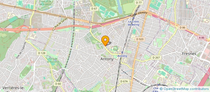 localisation de l'entreprise AGRESTE 1 à ANTONY